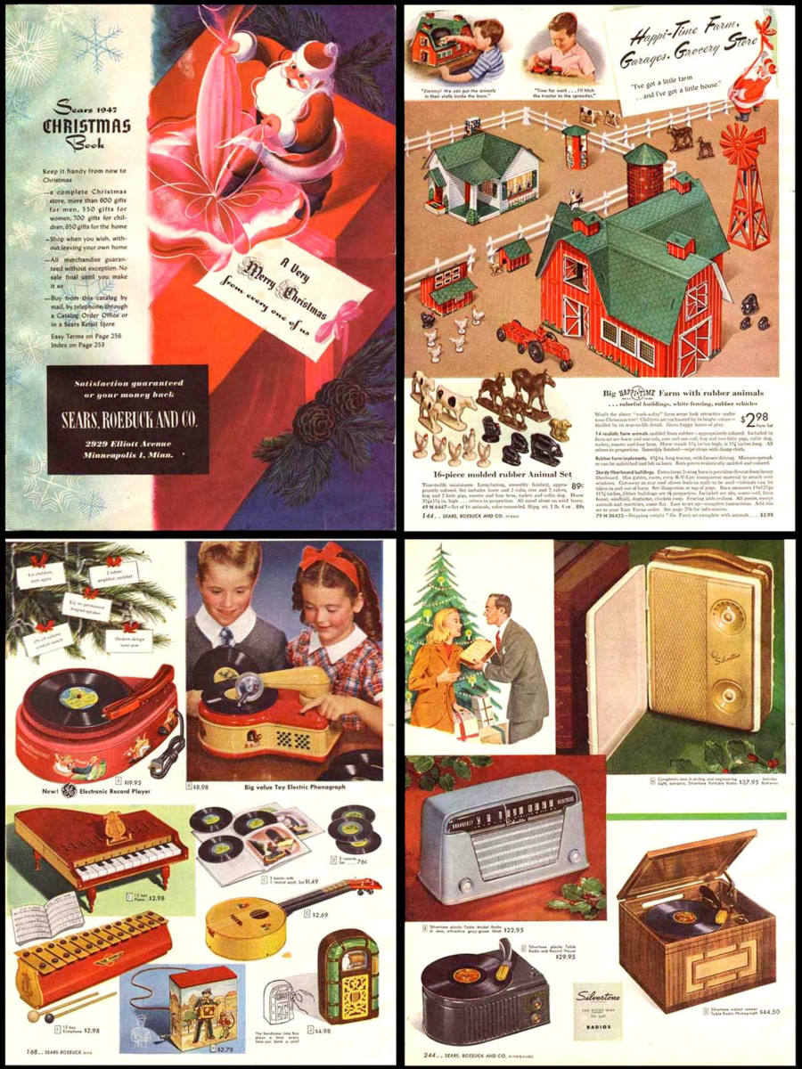 Solve 1947 Sears Christmas catalog jigsaw puzzle online with 221 pieces