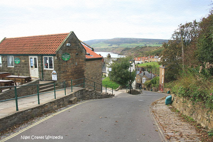Jigsaw Puzzle | 70 Teile | the long and winding hill Robin Hood's Bay ...