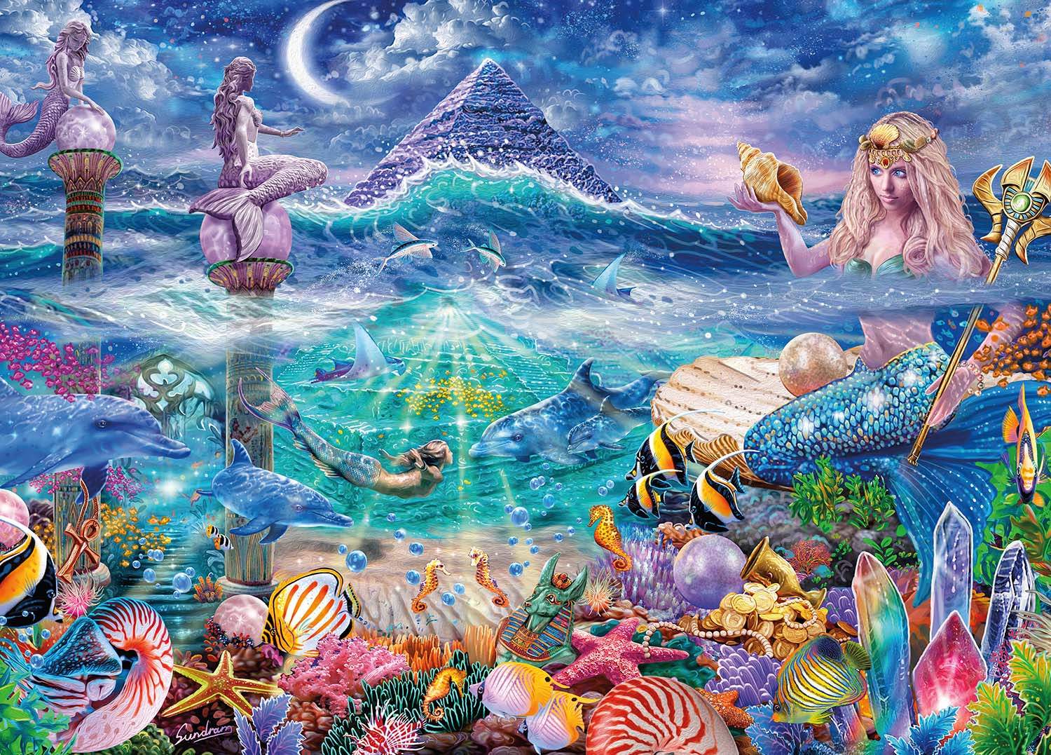 Solve Mermaids 3 jigsaw puzzle online with 88 pieces