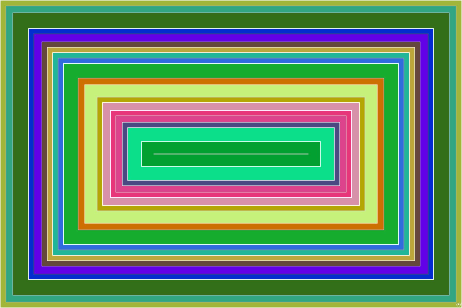 Solve Concentric Rectangles!! ~ M jigsaw puzzle online with 96 pieces