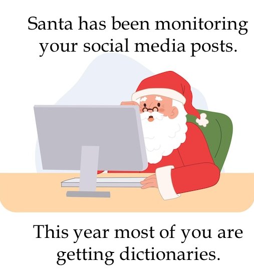 Solve Dictionaries for Christmas jigsaw puzzle online with 16 pieces