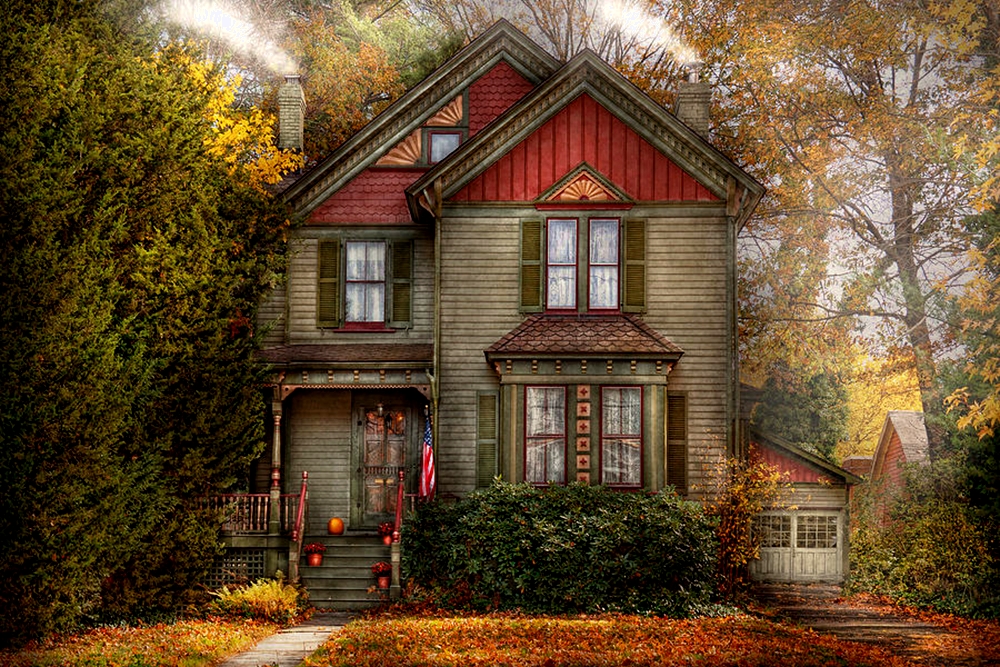 винтажные домики для декупажа. марти белл (marty bell). винтажные домики. картины с домиками. проекты сказочных домов и коттеджей.