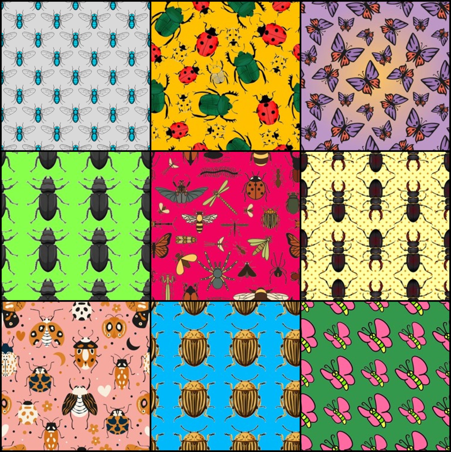 Solve Insect patterns 4 jigsaw puzzle online with 144 pieces