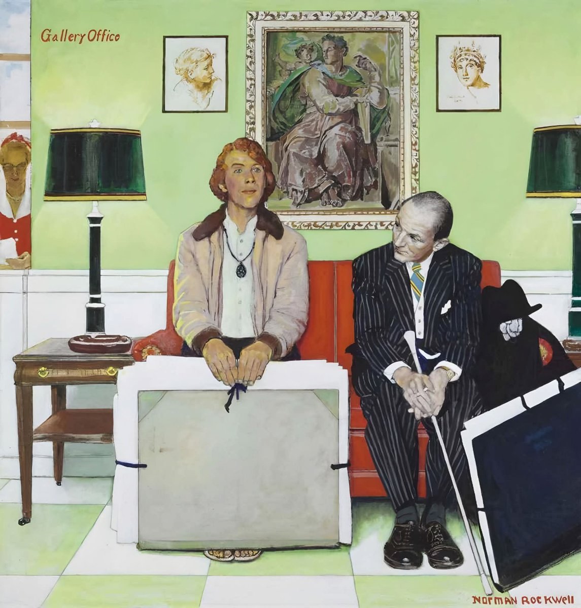 Solve Norman Rockwell jigsaw puzzle online with 36 pieces