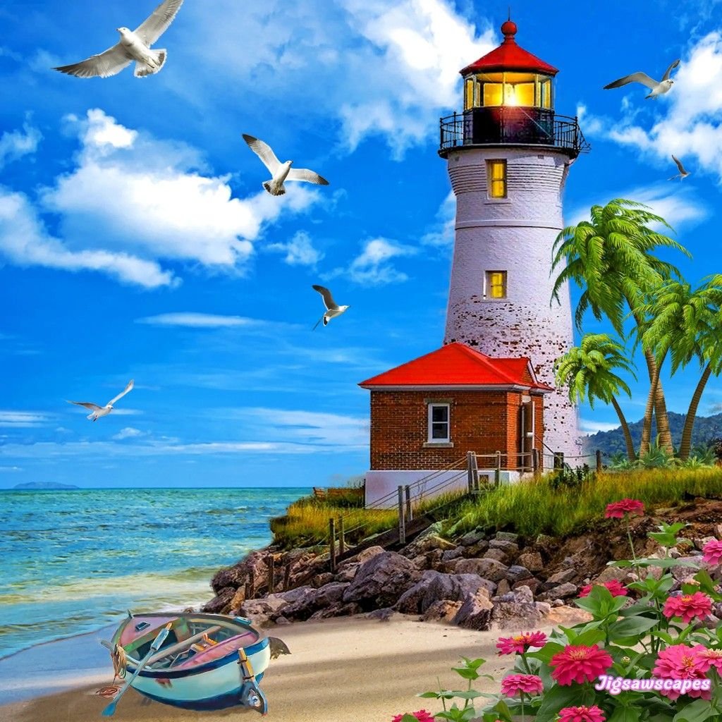Solve Lighthouse Jigsaw Puzzle Online With 81 Pieces Solve Lighthouse Jigsaw Puzzle Online With 81 Pieces