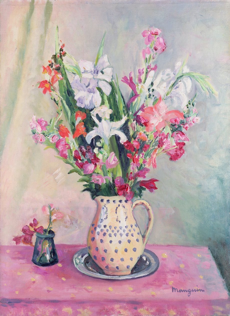 Solve Henri Charles Manguin - Gladioli in a Vase jigsaw