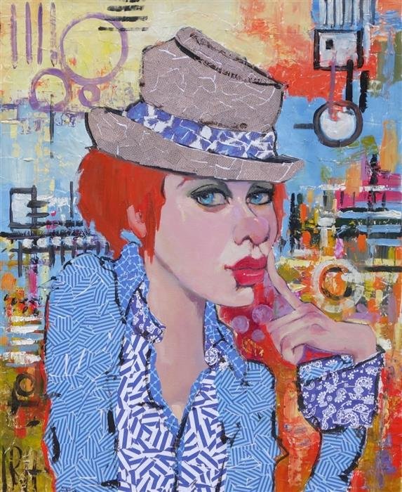 Nancy Rhodes Harper Jigsaw Puzzle | 56 pieces | Nancy Rhodes Harper Artwork - 'Hmmmm ...
