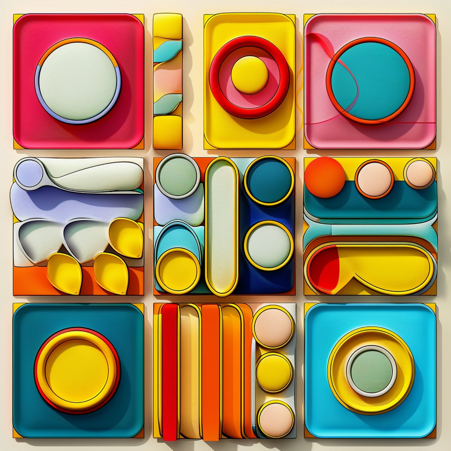 Solve Pattern jigsaw puzzle online with 81 pieces