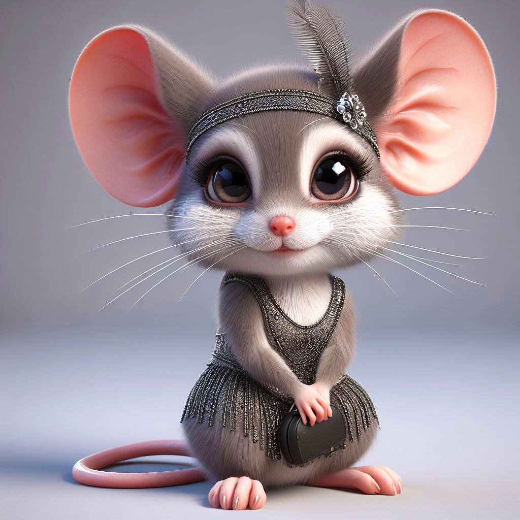 Solve Lydia ready to go out wearing her flapper's dress jigsaw puzzle