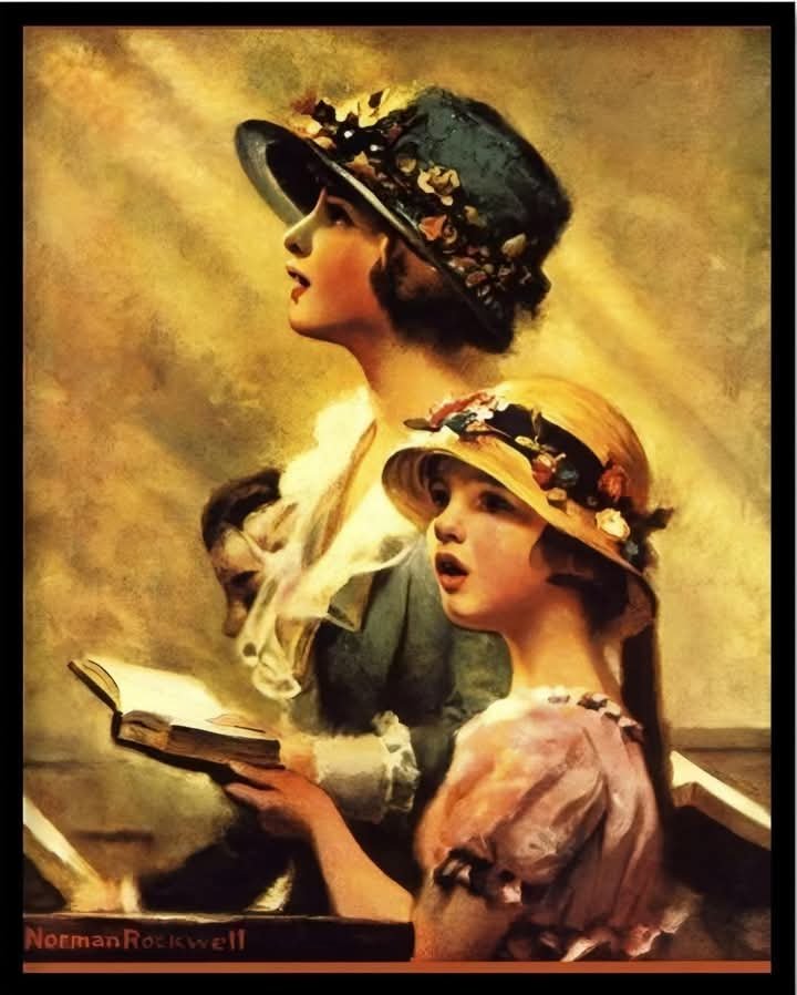 Solve Norman Rockwell jigsaw puzzle online with 63 pieces Solve Norman Rockwell jigsaw puzzle online with 63 pieces