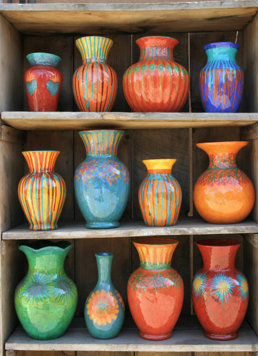 Solve Stone Leaf Pottery jigsaw puzzle online with 300 pieces