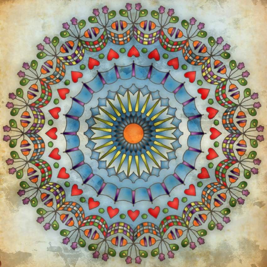 Solve ad infinitum jigsaw puzzle online with 100 pieces