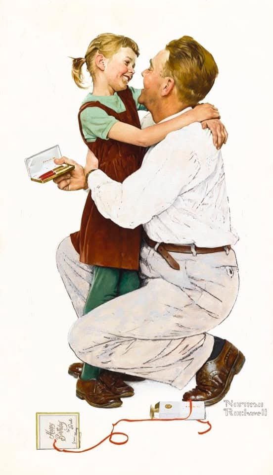 Solve Norman Rockwell jigsaw puzzle online with 60 pieces