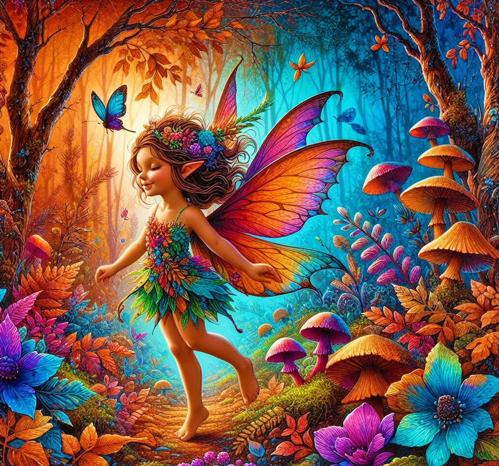 Solve Dawn the adorable Pixie jigsaw puzzle online with 72 pieces