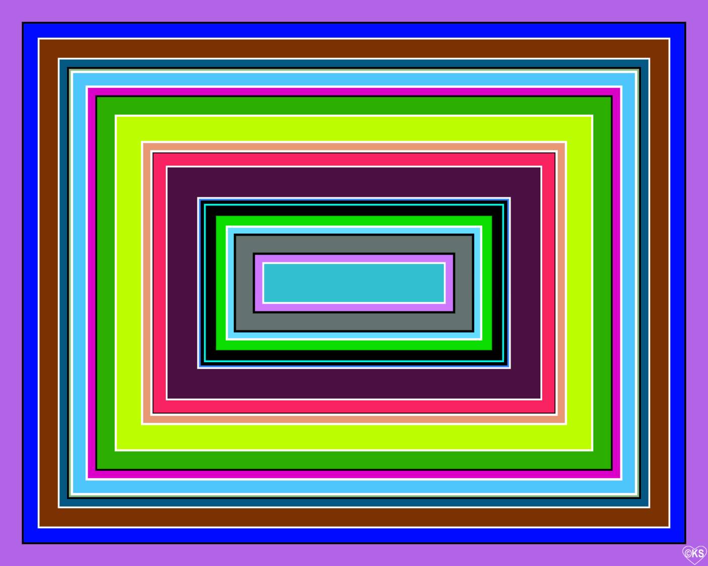 Solve Concentric Rectangles!! ~ M jigsaw puzzle online with 99 pieces