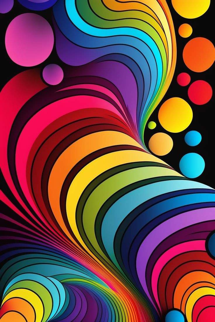 Solve Rainbow Twister jigsaw puzzle online with 77 pieces