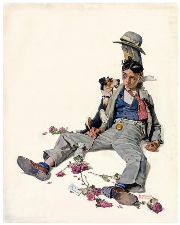 Solve Norman Rockwell jigsaw puzzle online with 20 pieces