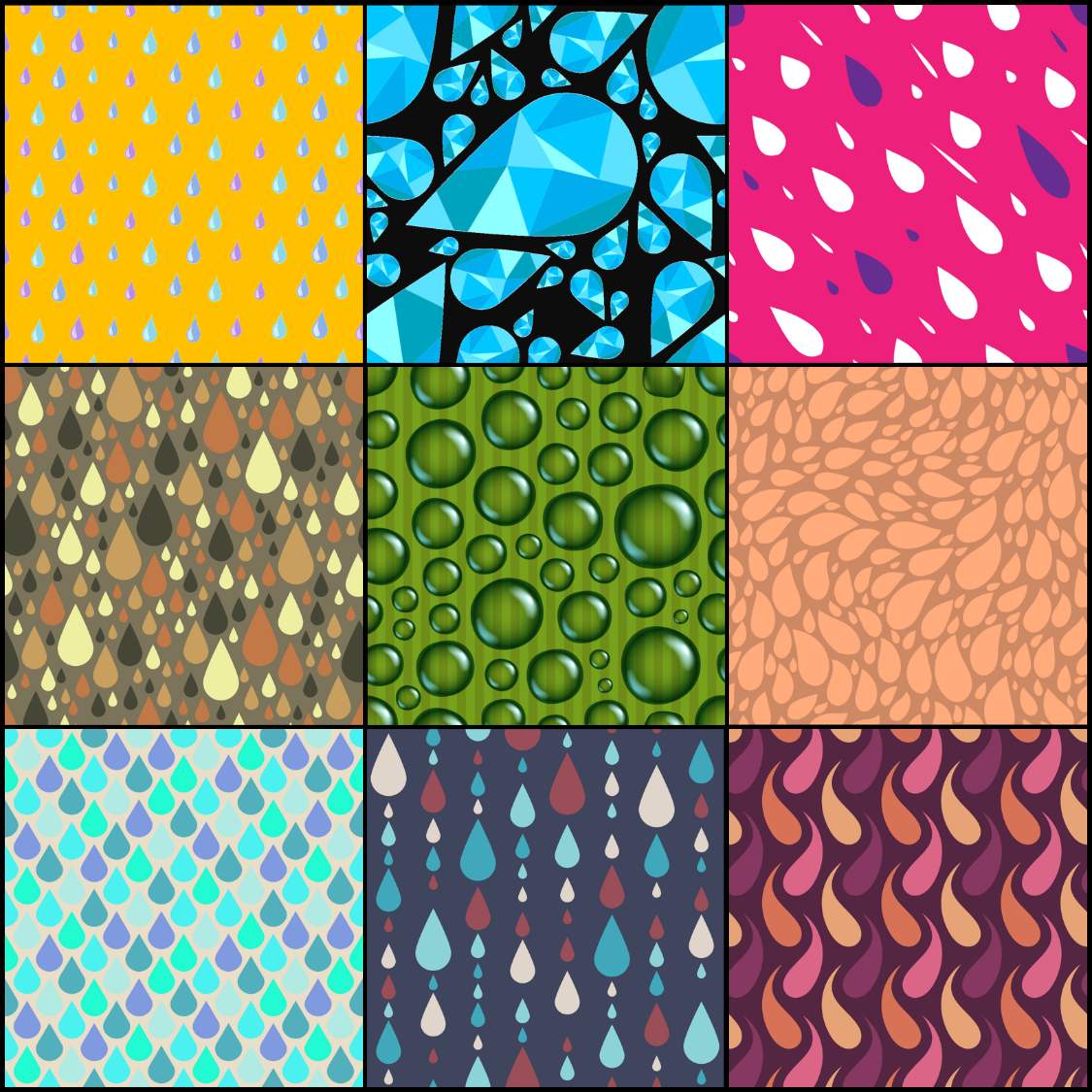 One Drop Pattern Solve Drop patterns 2 jigsaw puzzle online with 81 pieces