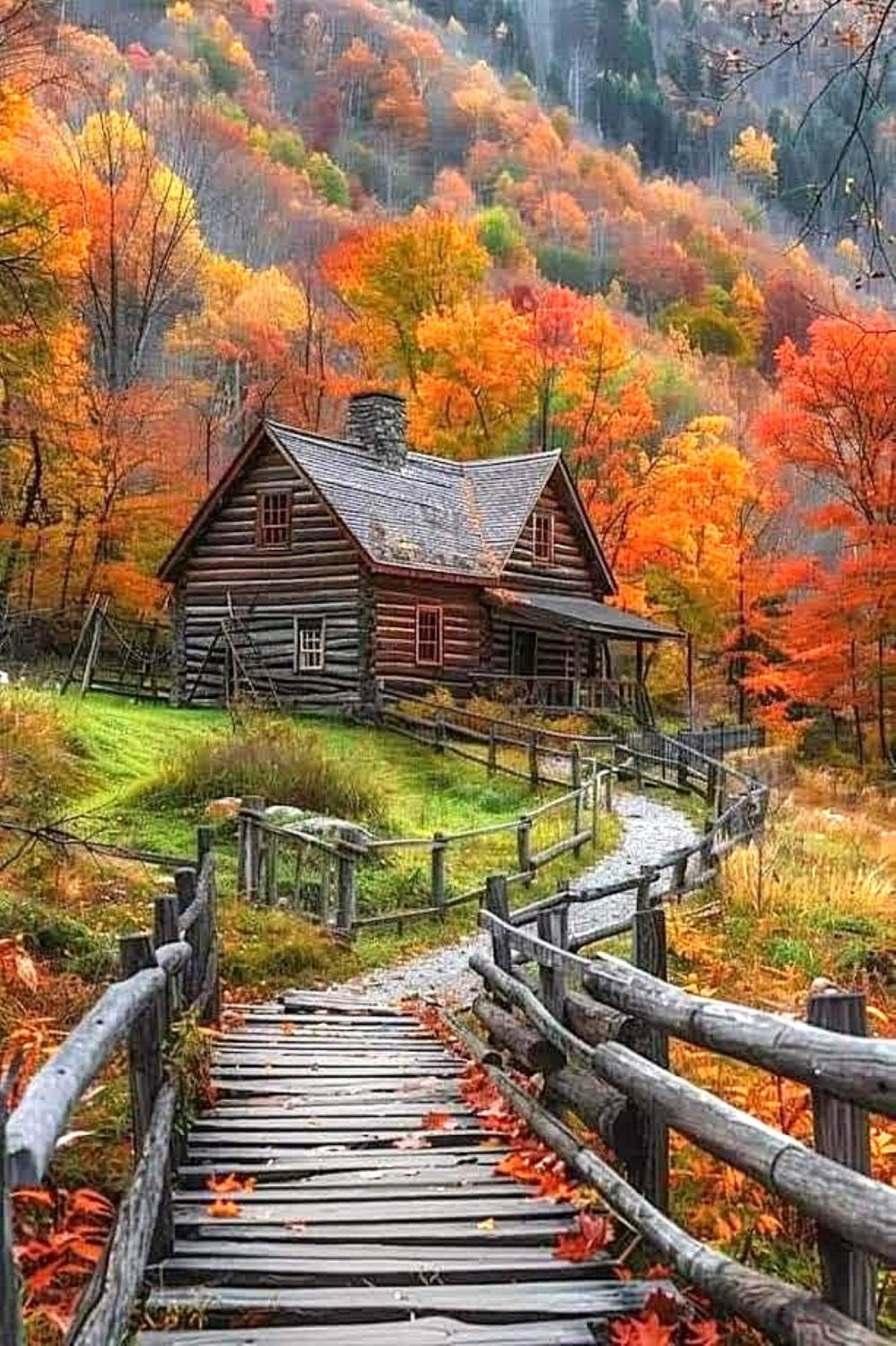 Solve Fall Follage jigsaw puzzle online with 77 pieces