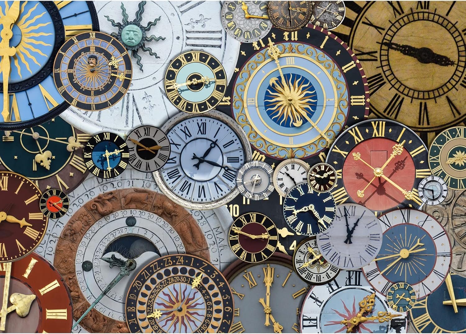 Solve Clocks jigsaw puzzle online with 88 pieces