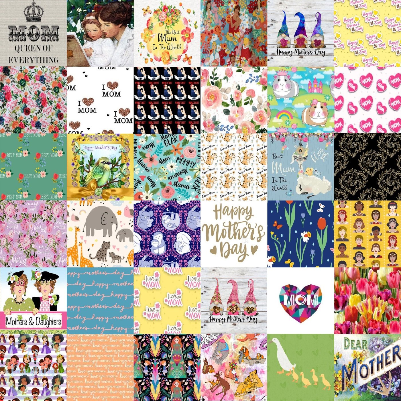 Solve Happy Mother's Day jigsaw puzzle online with 49 pieces