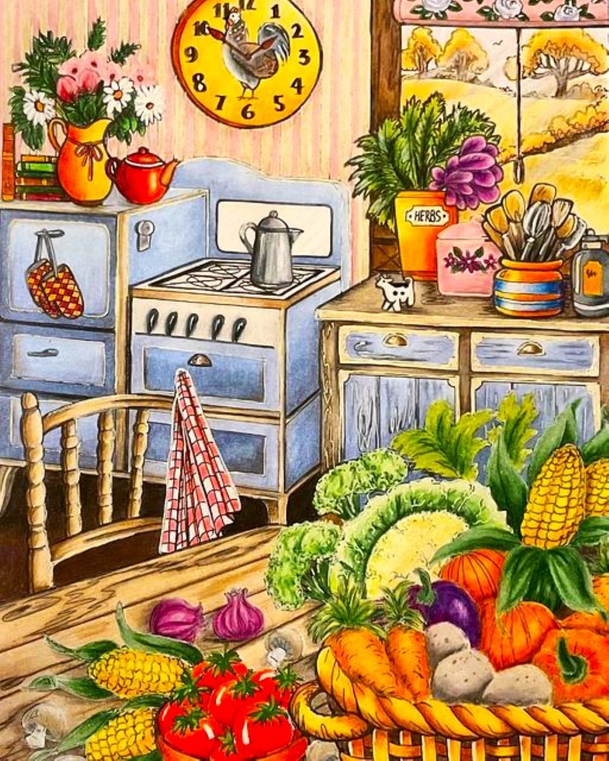 Solve Country Kitchen jigsaw puzzle online with 594 pieces