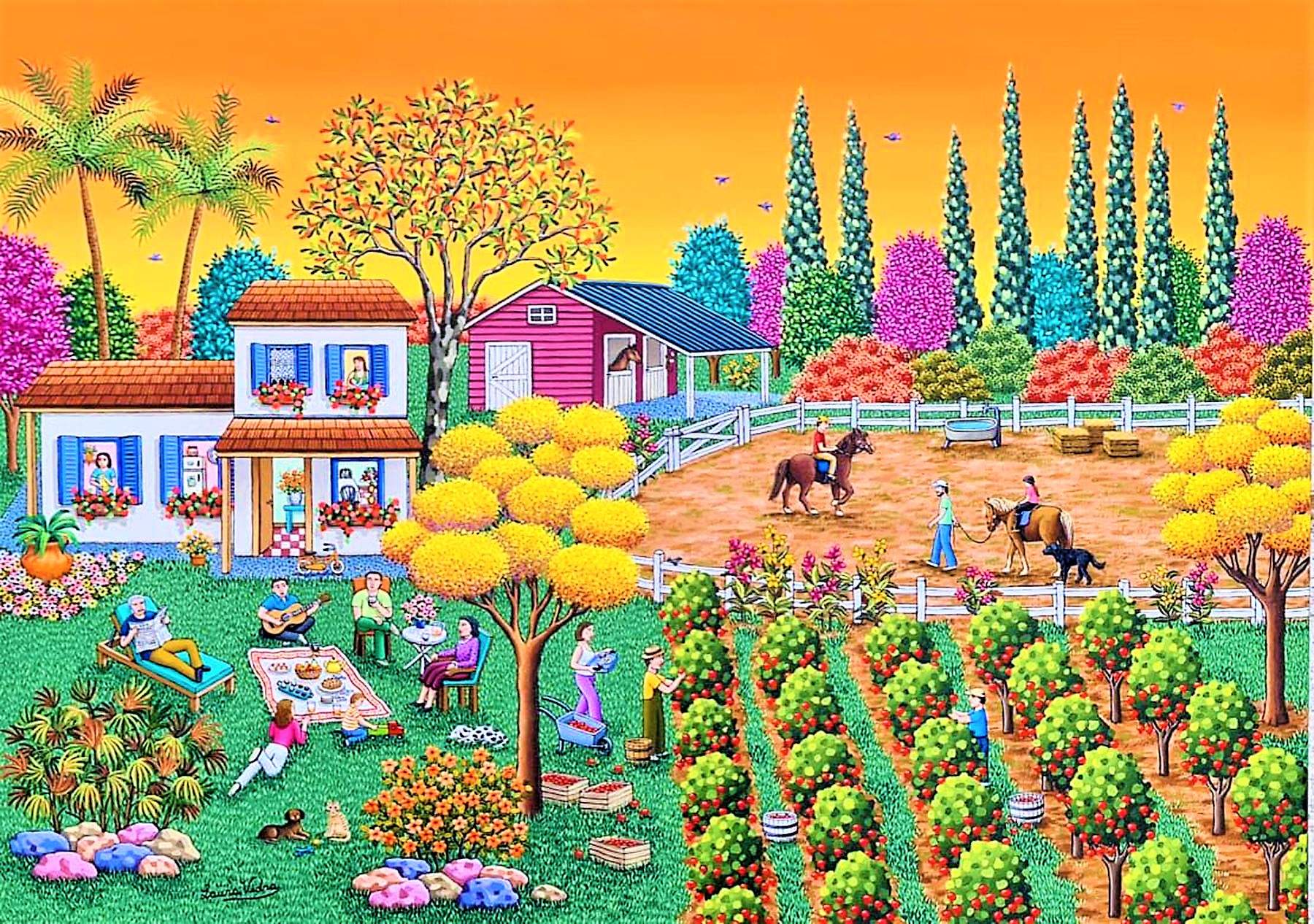 Solve Pomegranate Plantation jigsaw puzzle online with 330 pieces