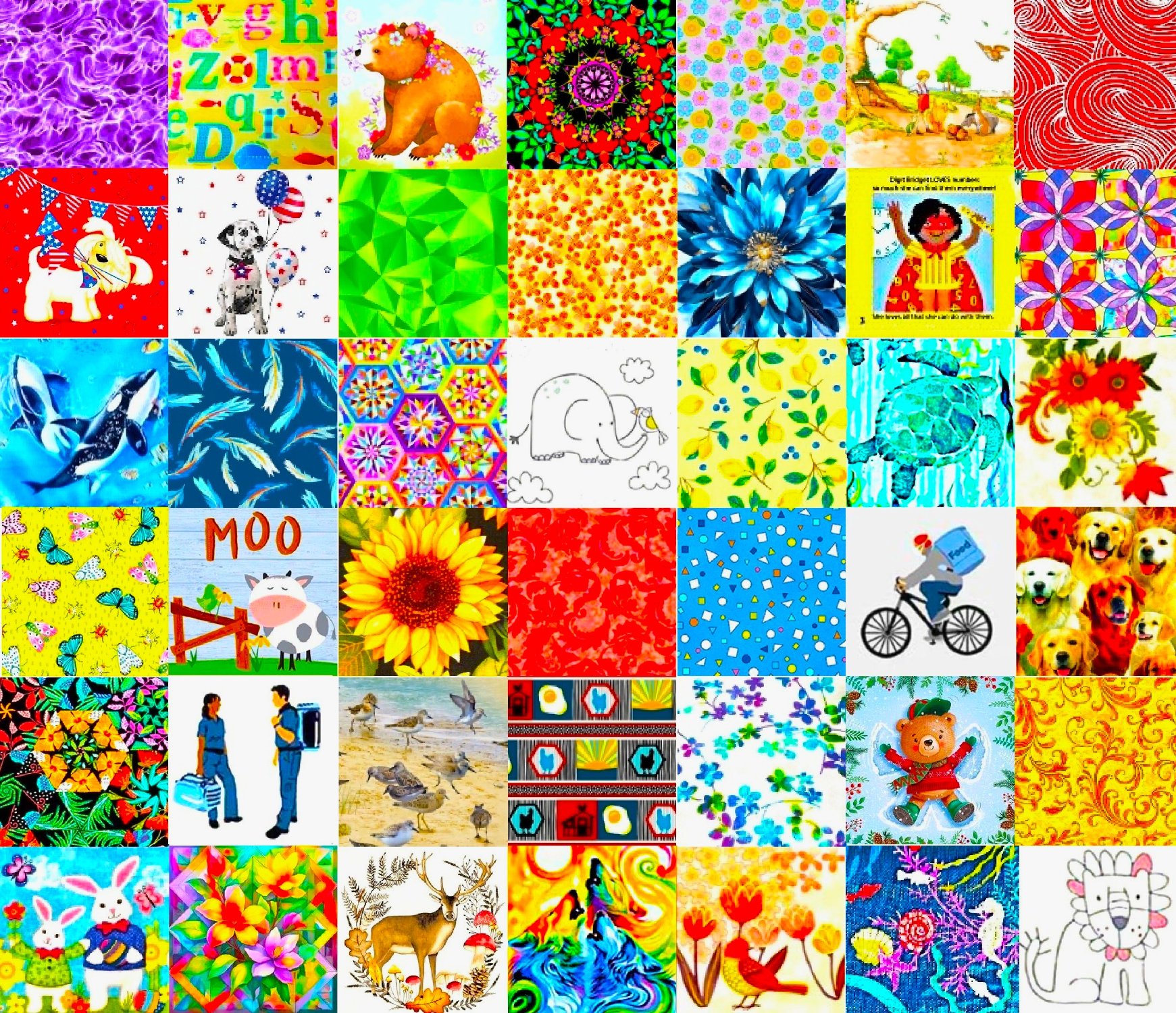 Solve PATCHWORK STUDIO E jigsaw puzzle online with 378 pieces