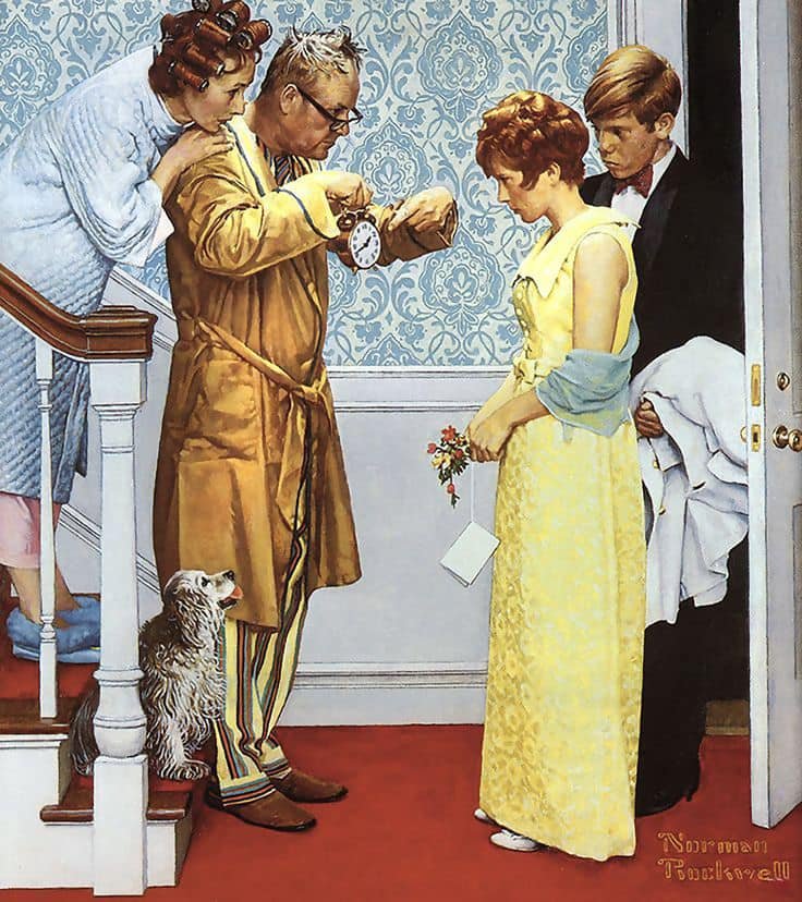 Solve Norman Rockwell jigsaw puzzle online with 156 pieces