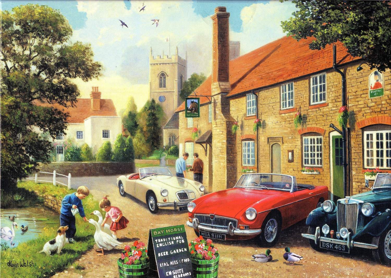 Solve The Village Pub by Kevin Walsh jigsaw puzzle online with 70 pieces