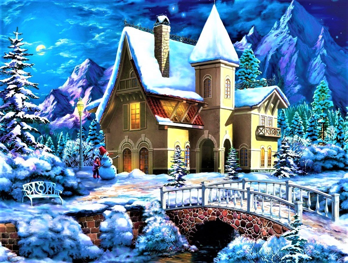 Solve Winter jigsaw puzzle online with 63 pieces