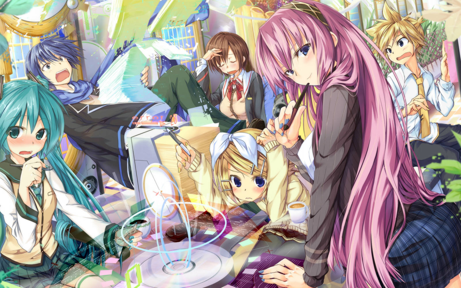 Solve vocaloid_hatsune_miku_megurine_luka_kagamine_rin_kagamine_len