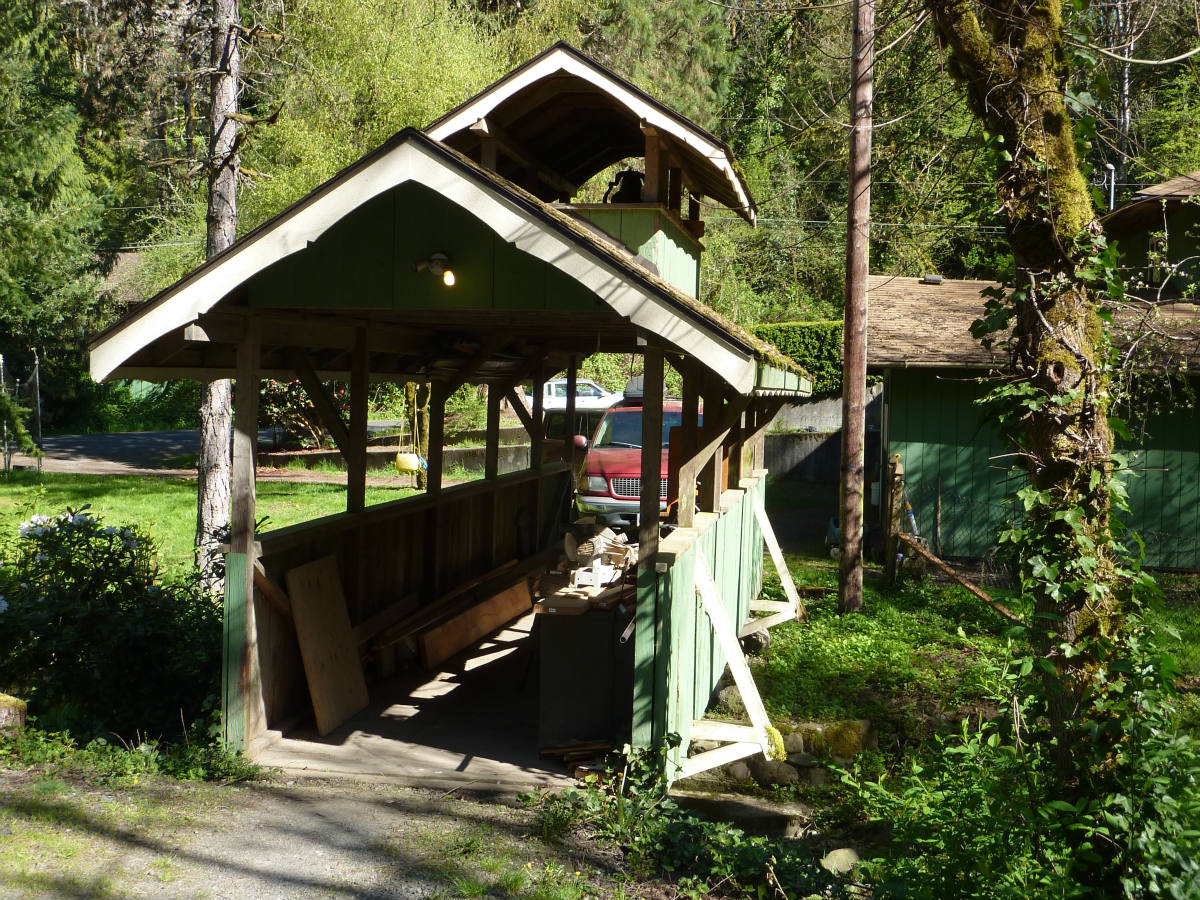 Solve Potter Creek Covered Bridge, Built; 1975, 3703d, Clackamas