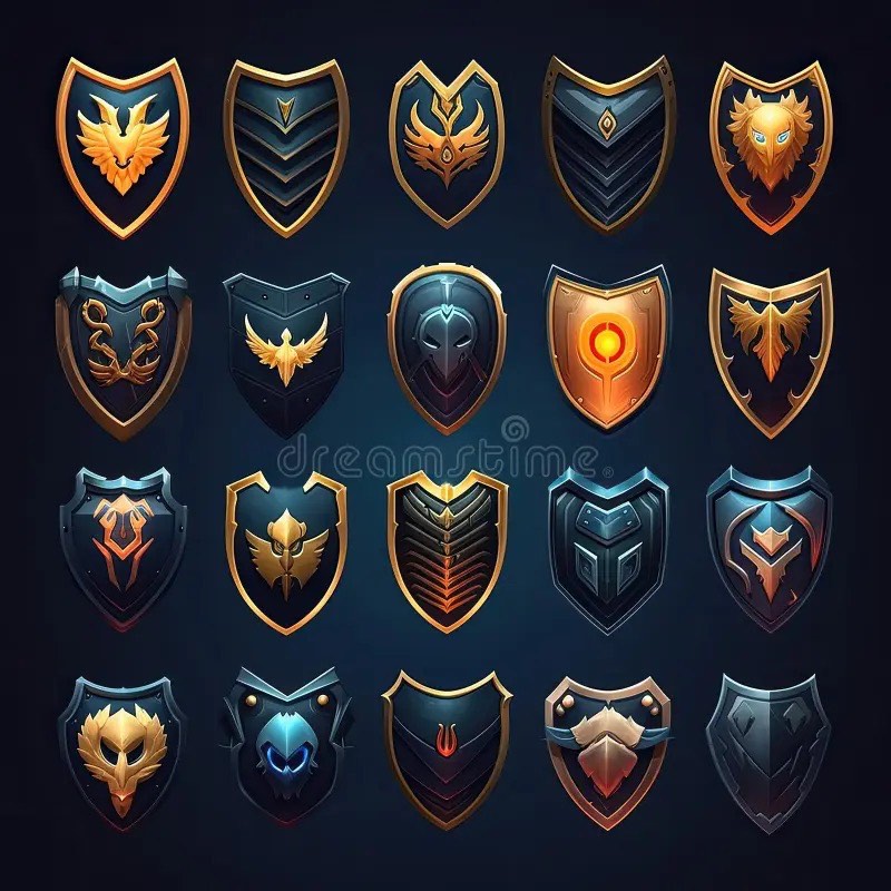 Solve Warrior Crests jigsaw puzzle online with 9 pieces