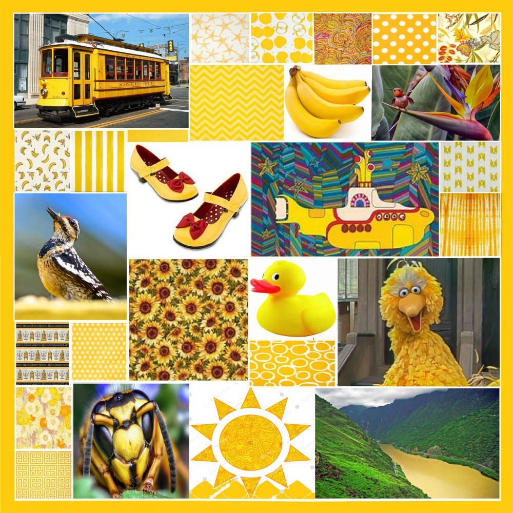 Solve Can you idenify all the yellow items? jigsaw puzzle online with ...