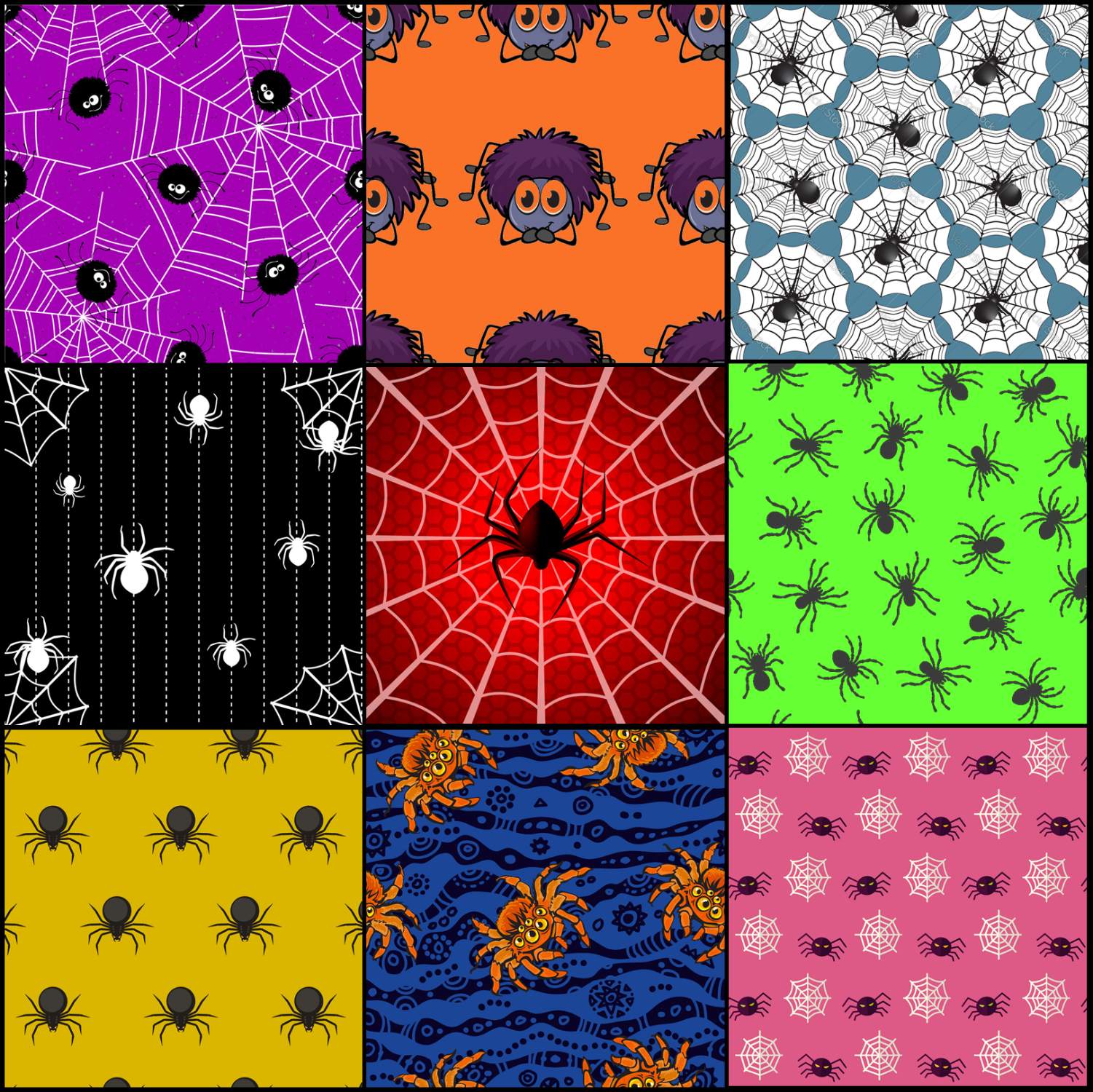 Solve Spider patterns jigsaw puzzle online with 324 pieces