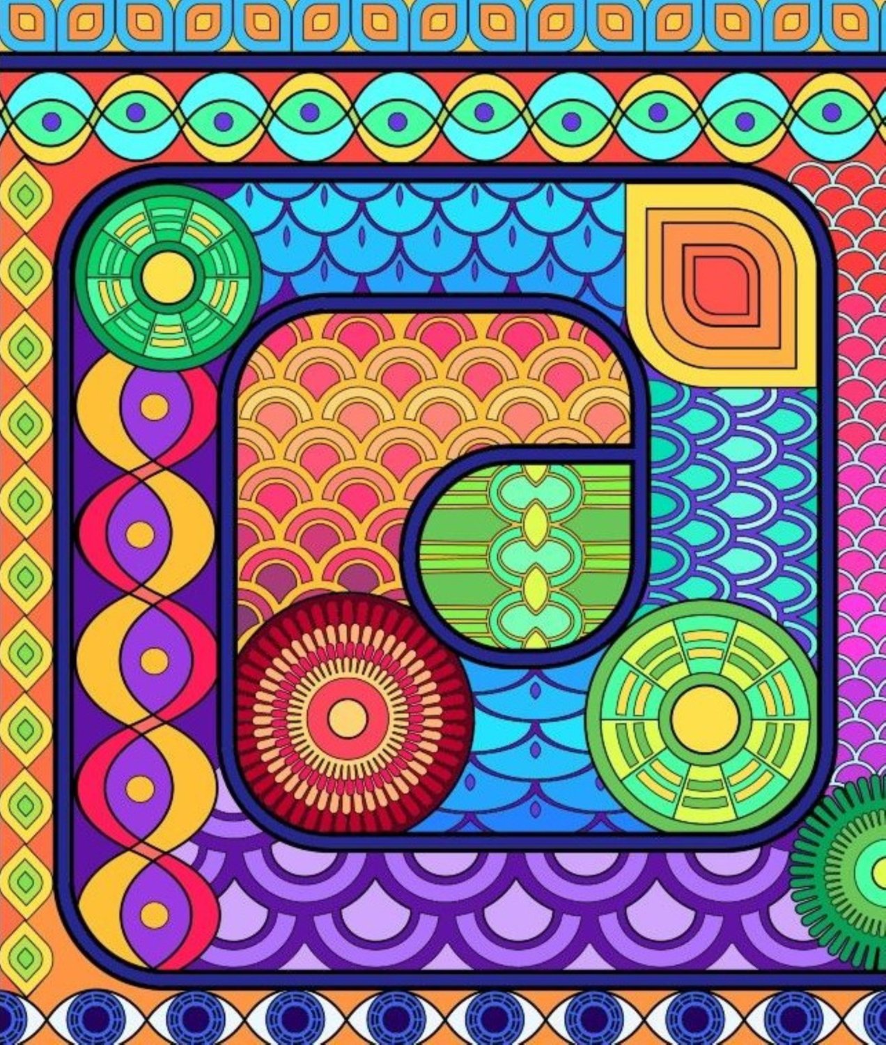 Design Puzzles Solve Dazzling Designs Series jigsaw puzzle online with 304 pieces