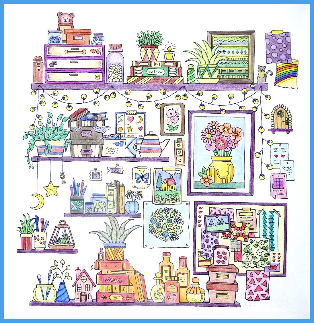 Solve Self colored drawings, from the book by Johanna Basford. jigsaw