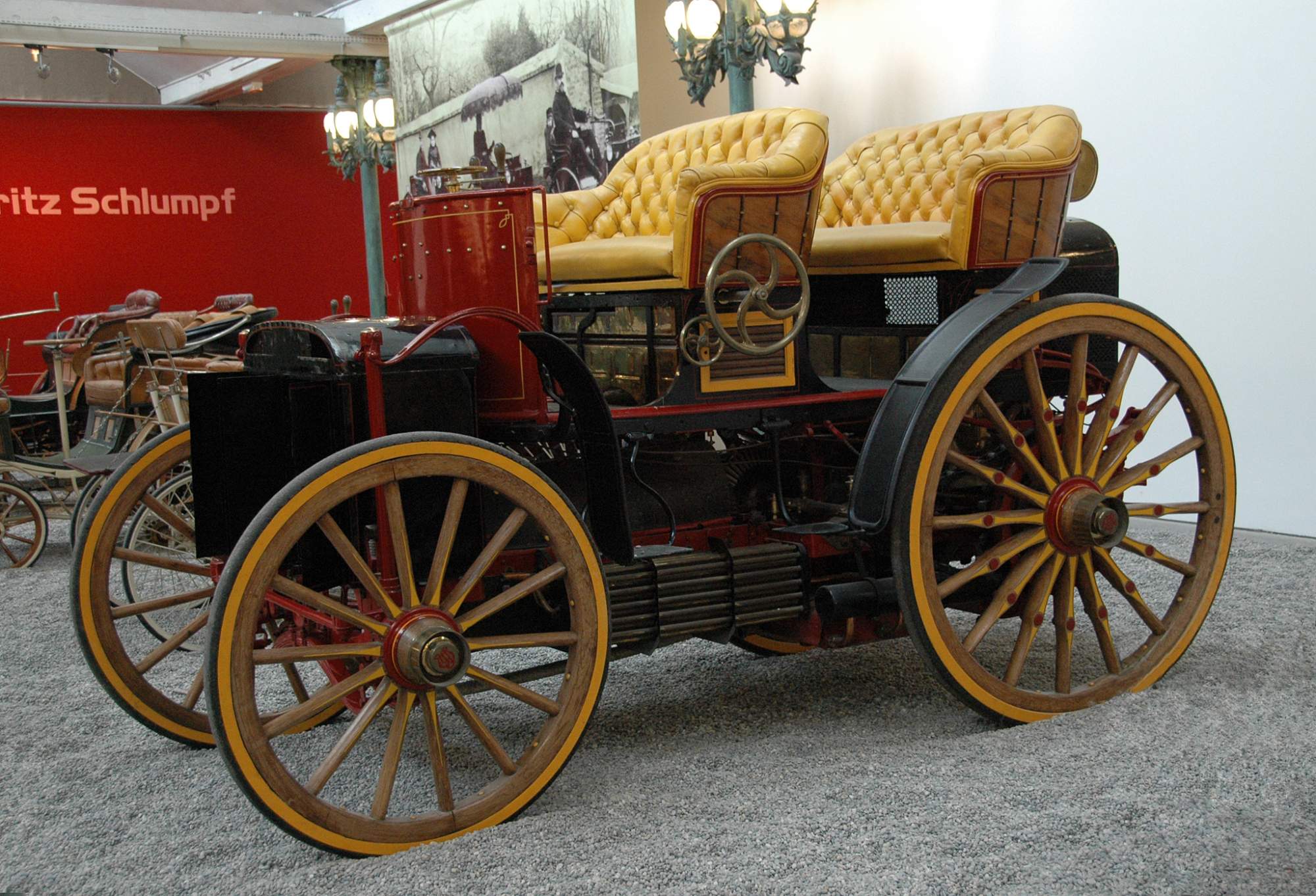 Miniature Rami JMK 1:43 - Mieusset Phaéton 1903 - Rose Et Noir - Occasion