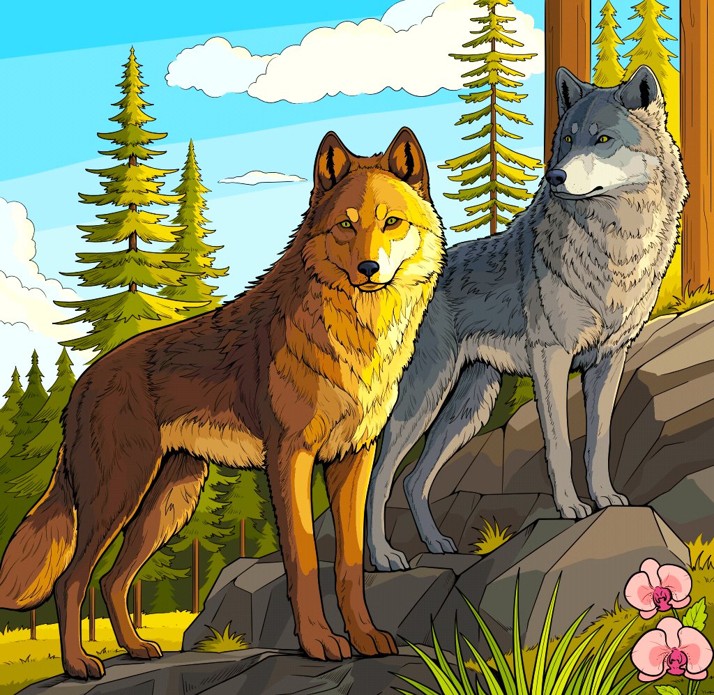 Solve Wolves jigsaw puzzle online with 169 pieces
