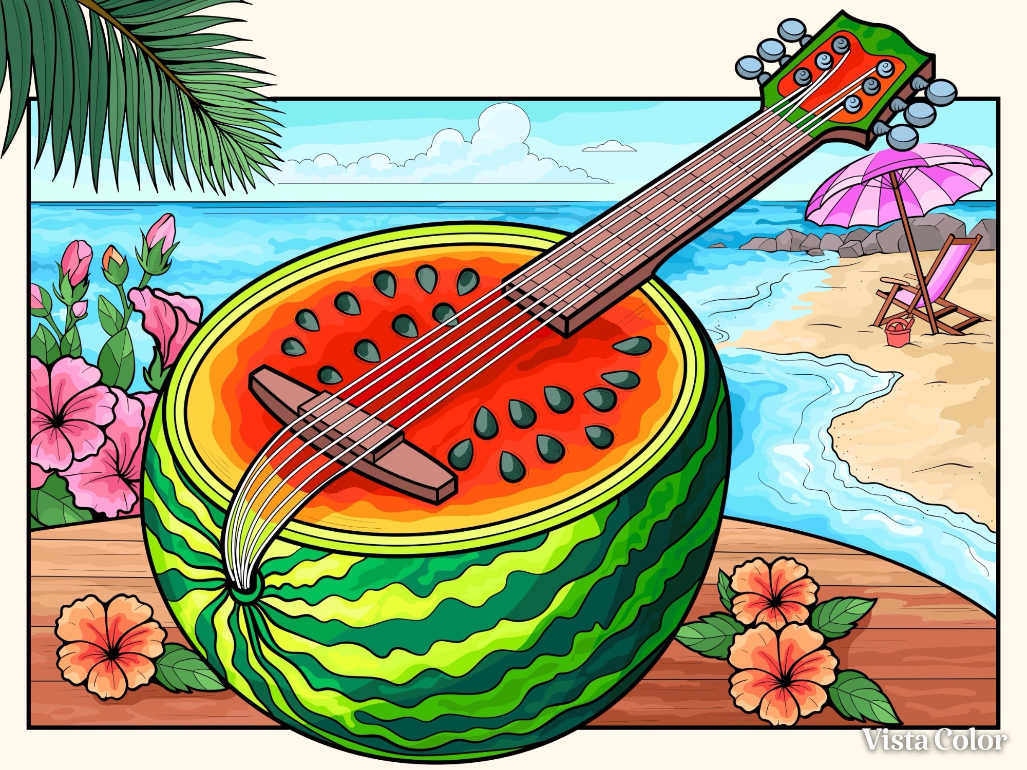 Solve Watermelon Mandolin 594 jigsaw puzzle online with 594 pieces