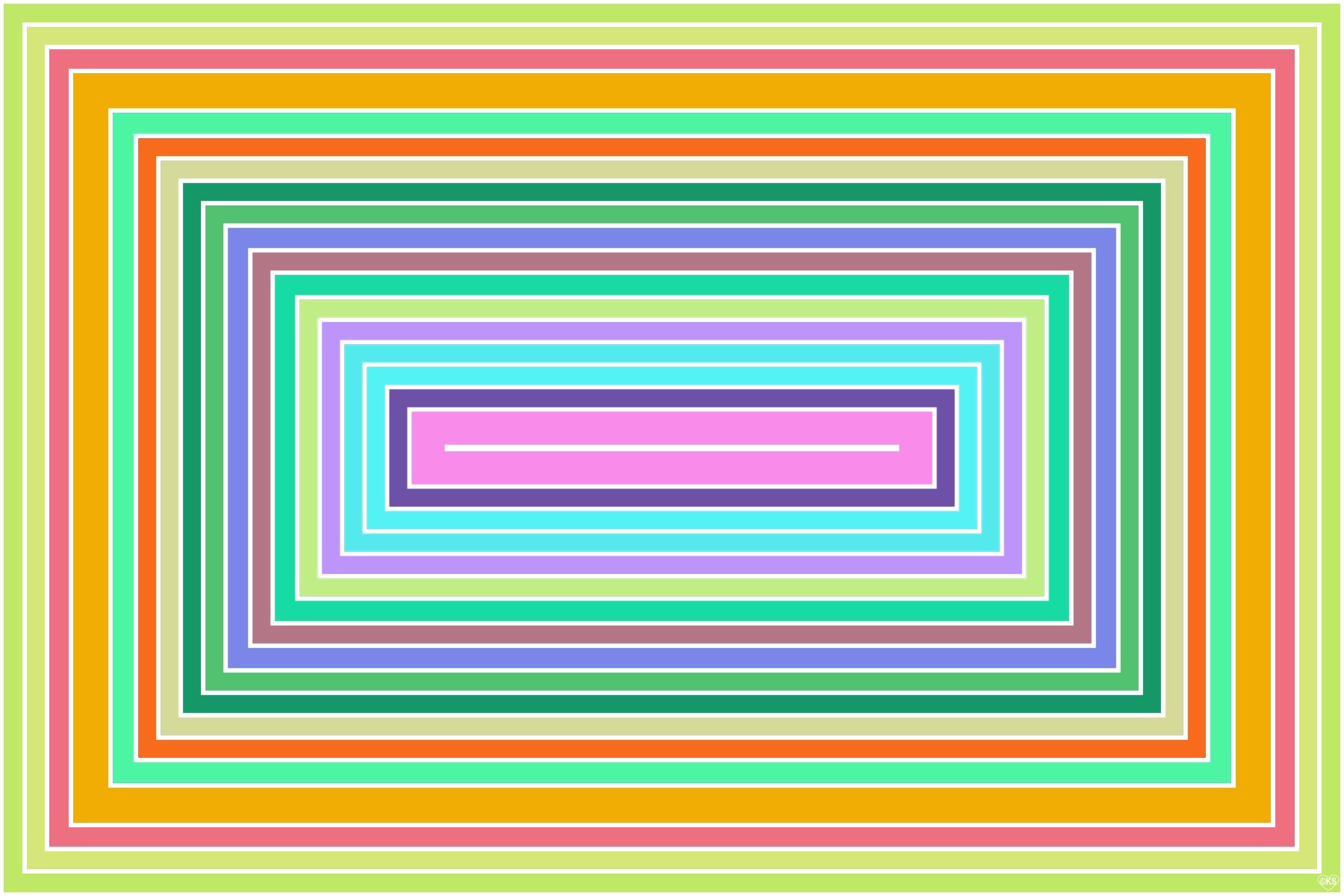 Solve Concentric Rectangles!! ~ M jigsaw puzzle online with 96 pieces