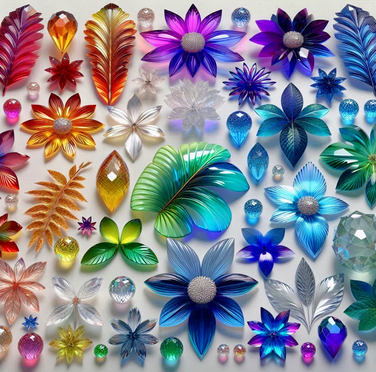 Solve Glass Botany jigsaw puzzle online with 64 pieces