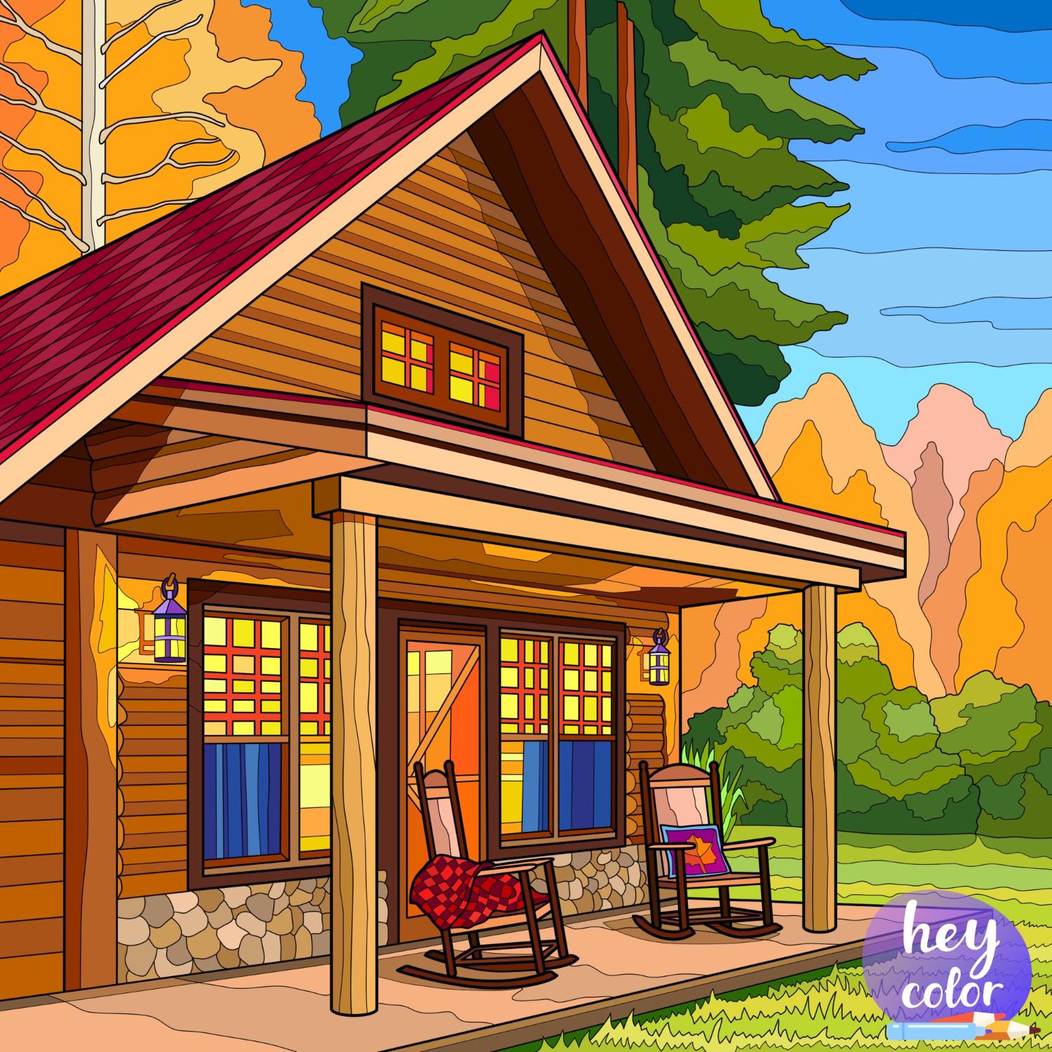 Solve Front Porch jigsaw puzzle online with 256 pieces
