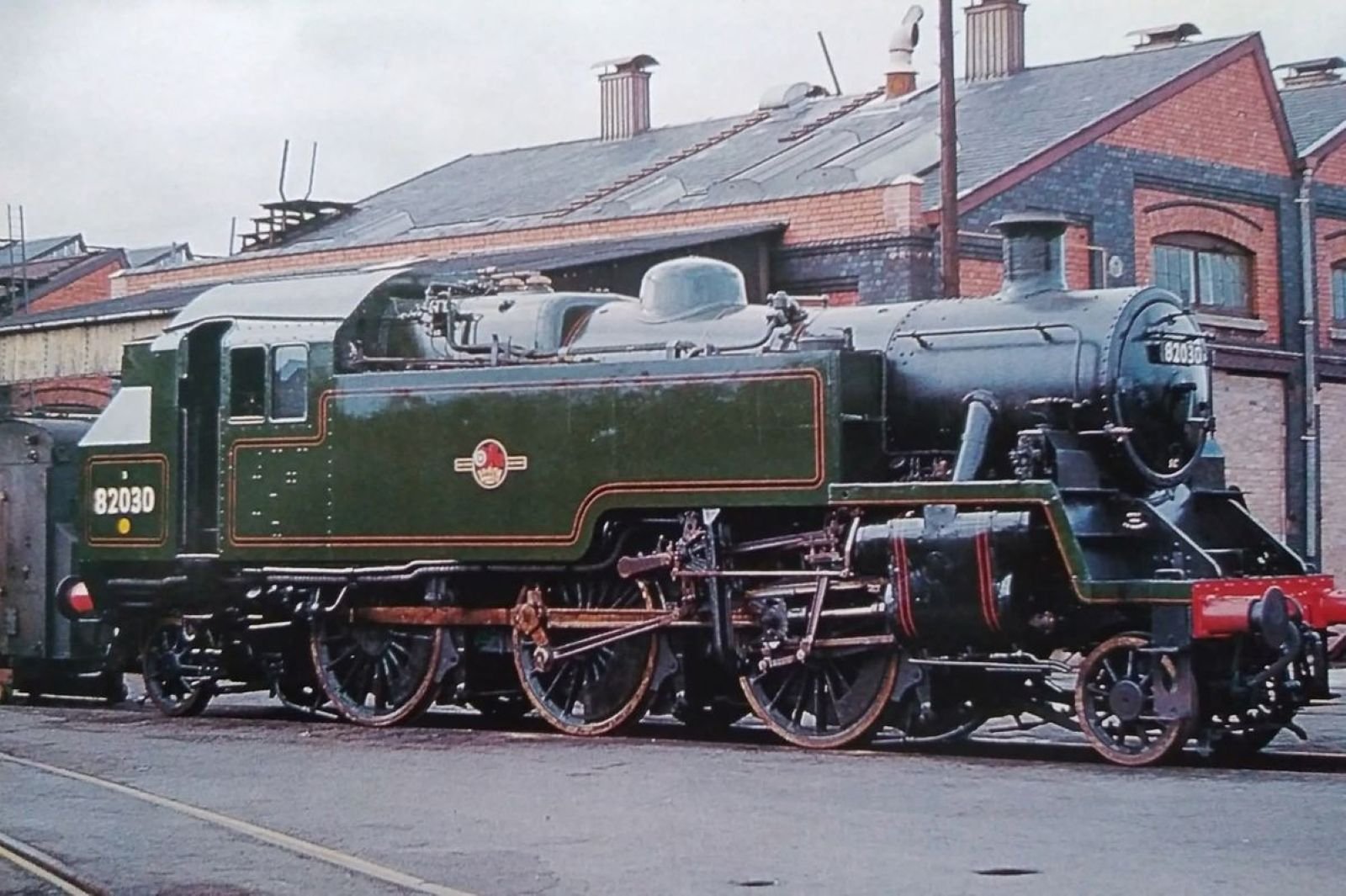 Br Standard Riddles Tender Engine Solve BR Riddles Standard 3 Class 2-6-2T 82030 at Swindon Works, 1954 ...