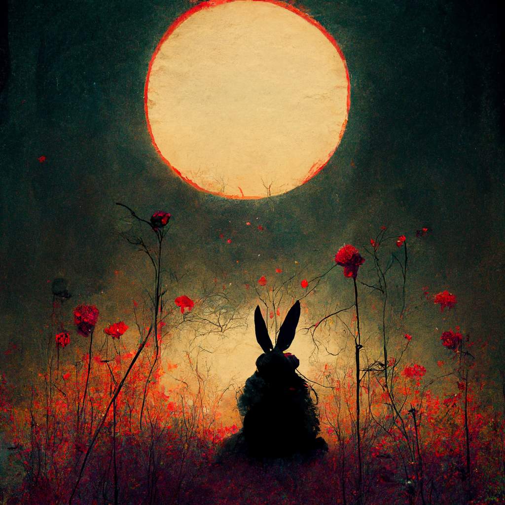 Solve bunny carnation jigsaw puzzle online with 36 pieces