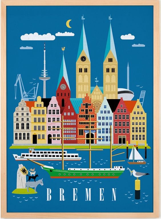 Egmont Toys Puzzle 'Bremer Stadtmusikanten' – 60 Teile, Für Kinder, Bunt Illustriert