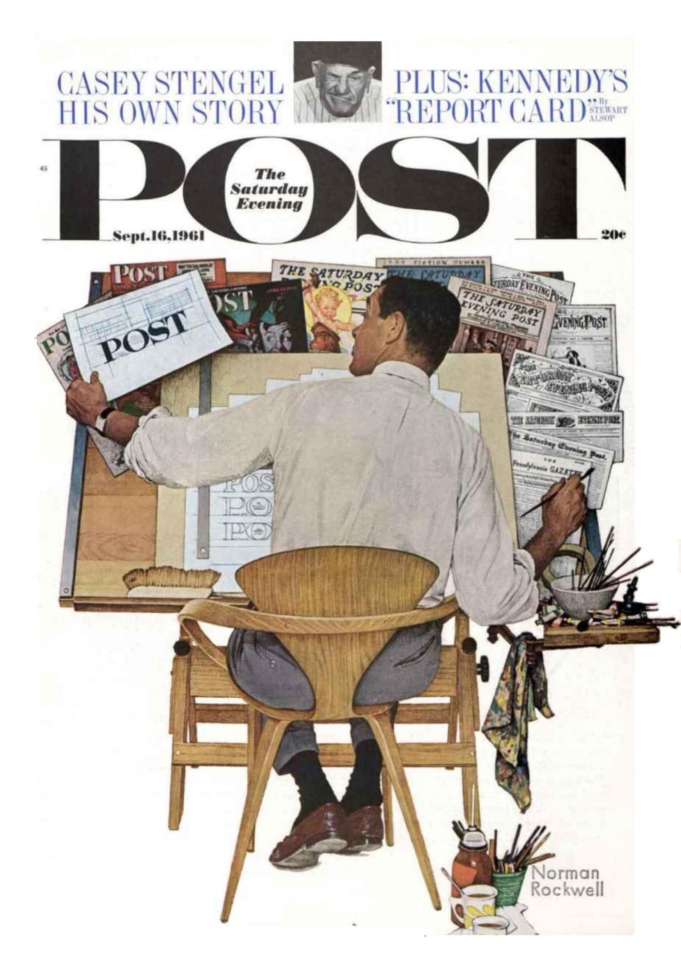 Solve Norman Rockwell jigsaw puzzle online with 35 pieces