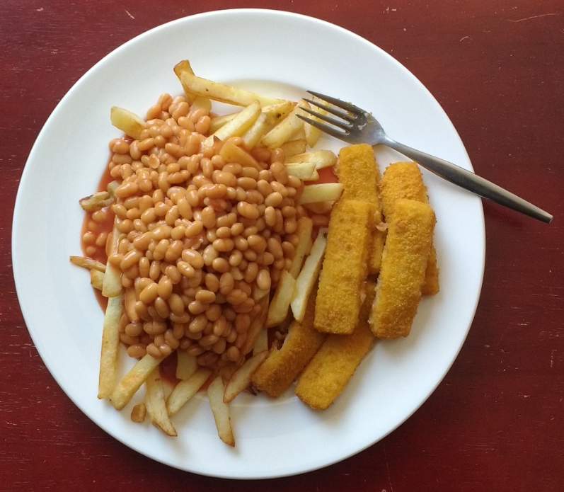 Solve Food I made 134 Fish & chips with baked beans jigsaw puzzle