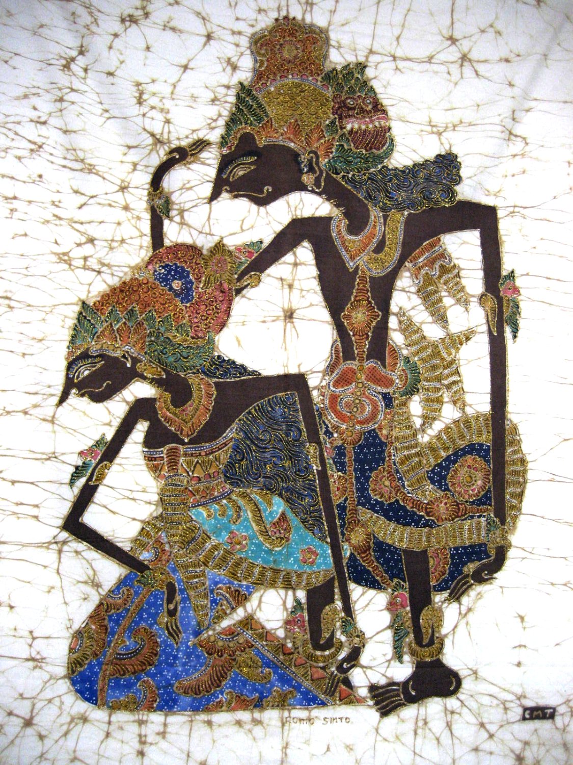 Solve Indonesian_Batik_painting_representing_Rama-Sinta_wayang_figures ...